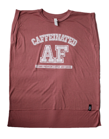 Caffeinated AF Flowy Muscle Tee